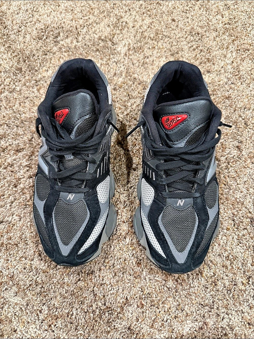 New Balance 9060 Black Castlerock & Gray Sneakers
